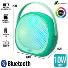 Caixa de Som Bluetooth 10W GTS-1945 X-Cell - Verde